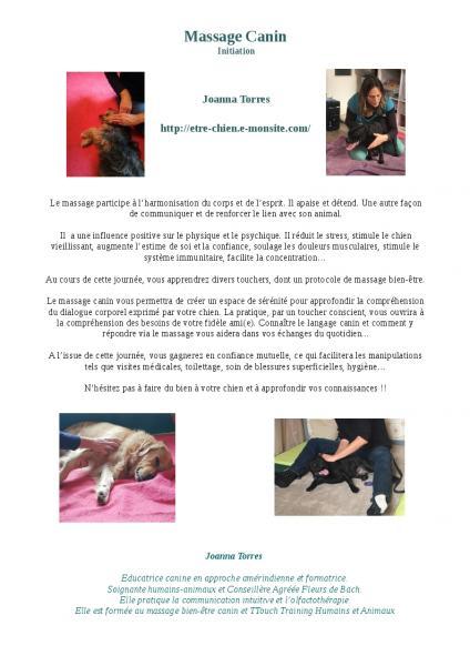 Journee massage canin seule 3